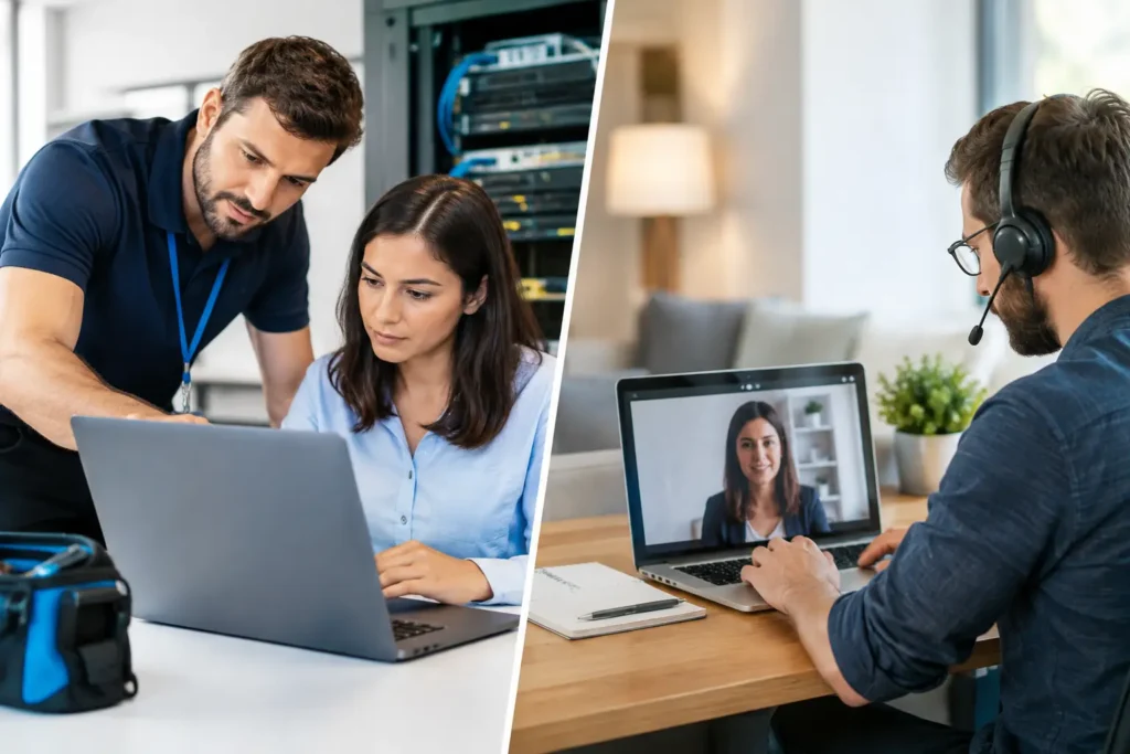 Onsite Versus Remote IT Support for Business