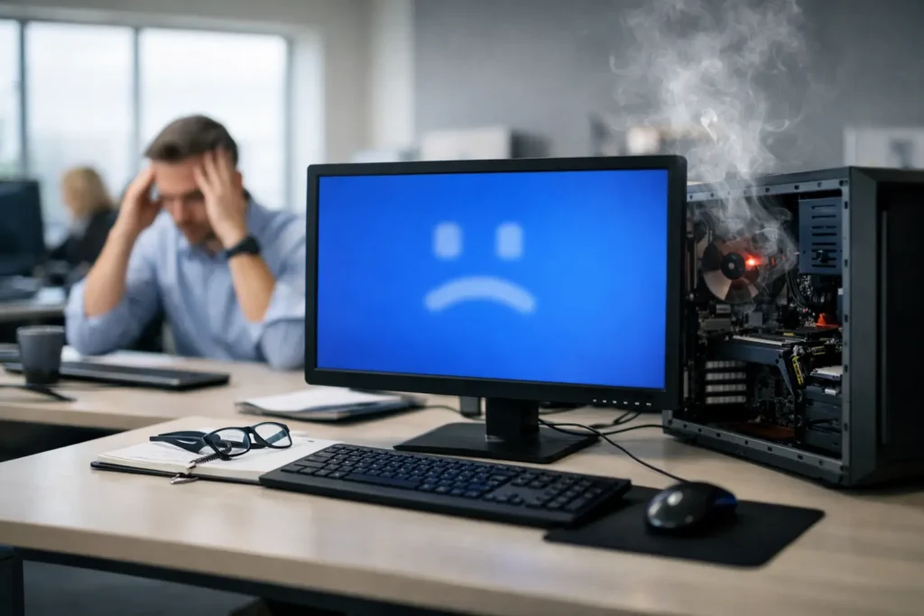 What Causes Recurring Computer Crashes at Work?